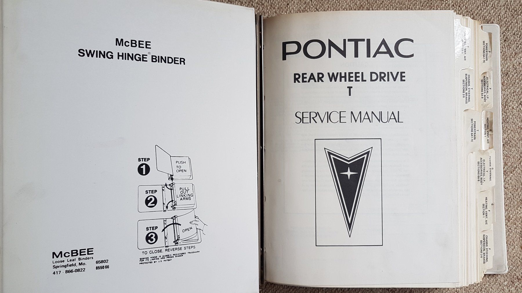 Tutti pezzi di ricambio auto: Pontiac Werkstatthandbuch – Usato da Mollis venduto da Cadillac58 2