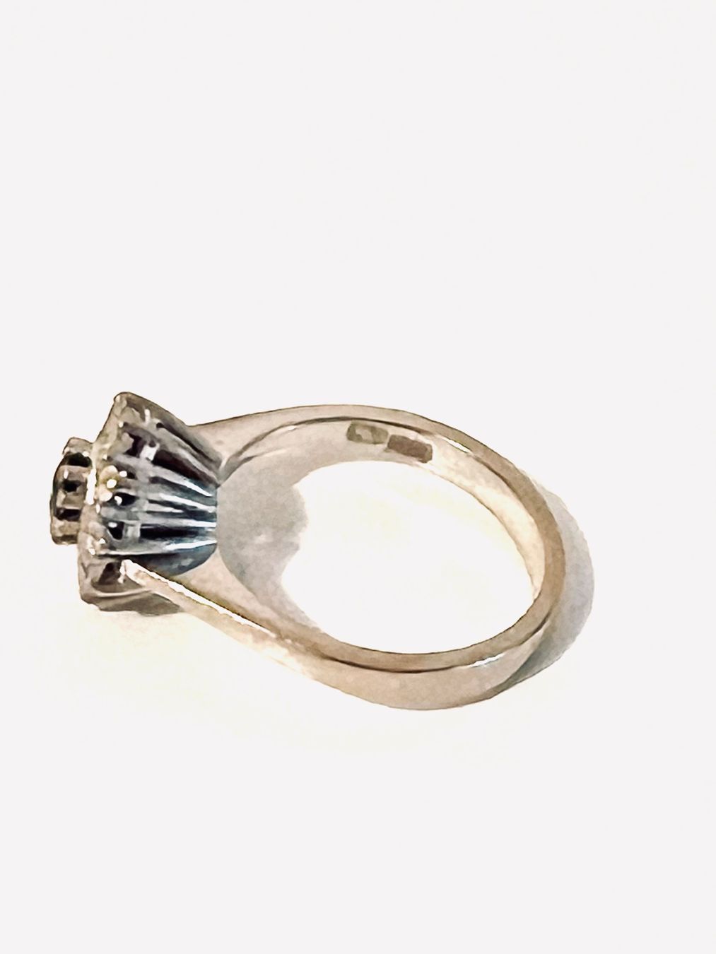 Bagues: Sapphire & Natural Diamond Ring - Platinum – D'occasion à Rüschlikon par topswissvintage 3