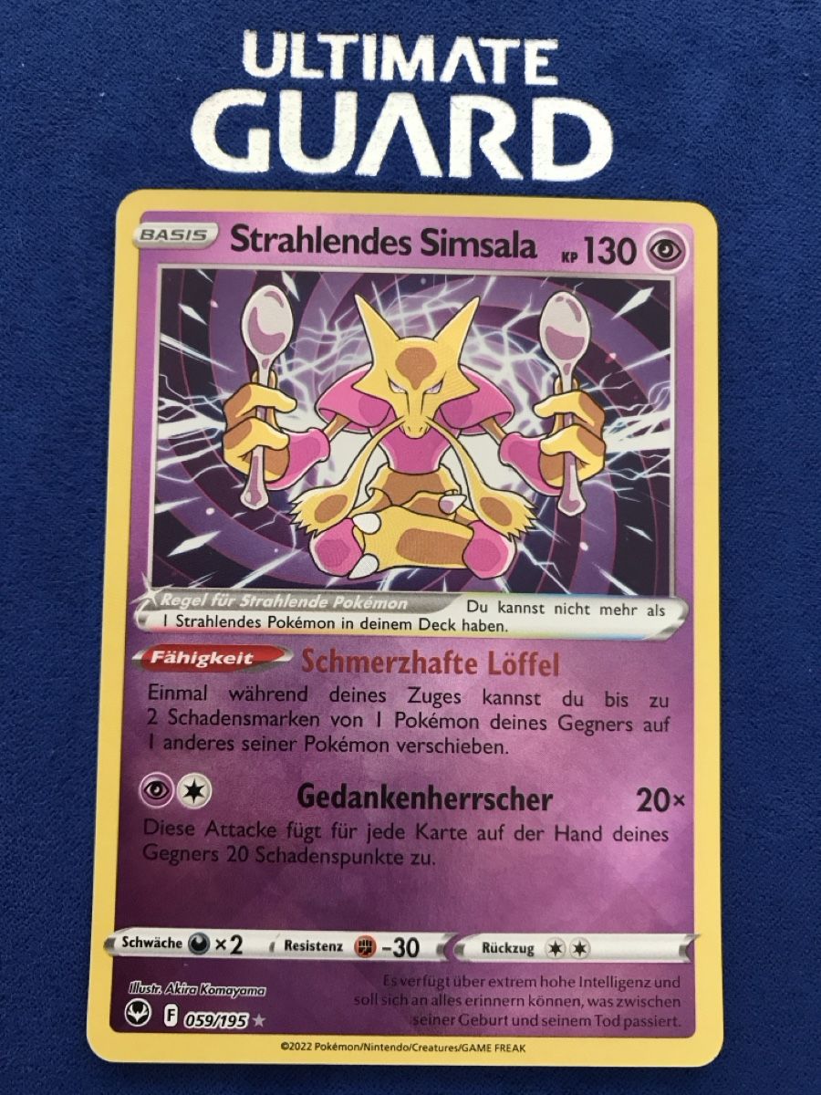 Pokémon Cartes à collectionner: Pokemon TCG - Strahlendes Simsala Holo DE – Neuf (Voir description) à Lyss par DeaDiLuna