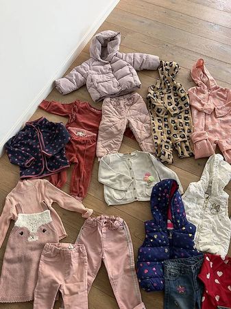 Herbst Mädchen Kleidung Set Gr. 80 & 86 Zara, Manor, hm