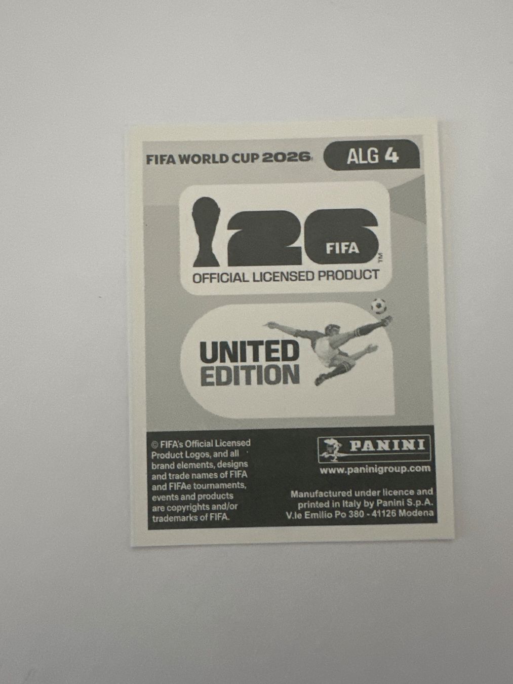 Panini Carte collezionabili: Panini FIFA WM 2026 Sticker - ALG 4 – Usato da Sulz AG venduto da DealWerk 1