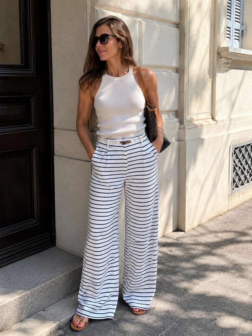 Max Mara Pantaloni: Weekend Max Mara Marlenehose Gr. 36, 71% Leinen,SchwarzWeiss – Nuovo e nell'imballaggio originale da Wallisellen venduto da Lan_82sz 3