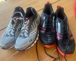 2 paires baskets sport adidas et saucony t. 44