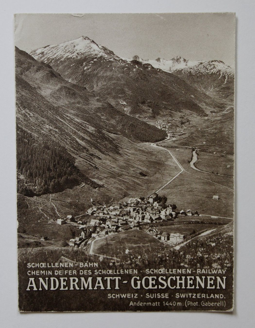 Documenti: PROSPEKT "SCHÖLLENEN-BAHN" GÖSCHENEN-ANDERMATT ca. 1935 – Usato da St. Gallen venduto da modernetc