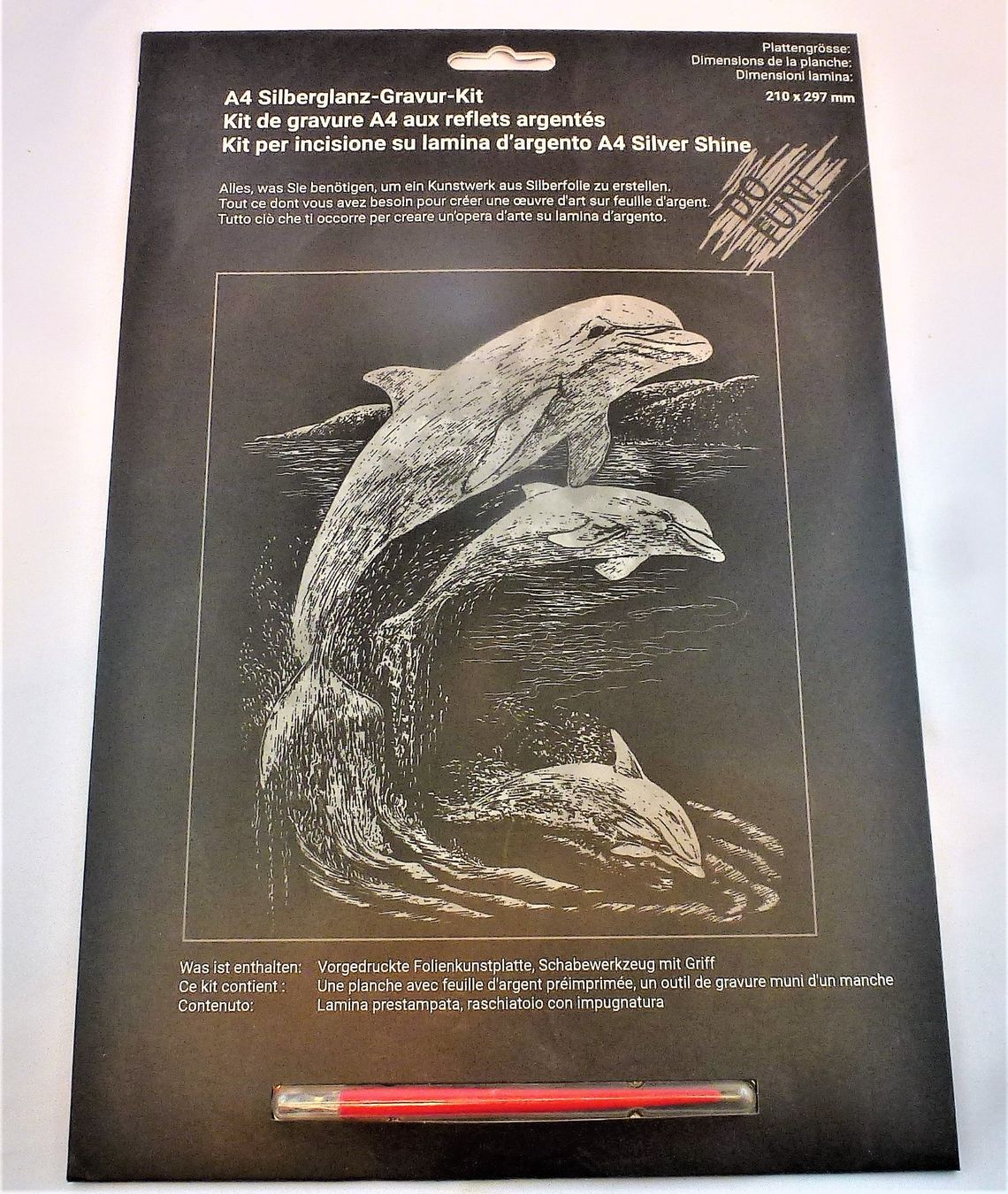 Kit bricolage: A4 Silberglanz-Gravur-Kit – Nuovo e nell'imballaggio originale da Murgenthal venduto da B.StM