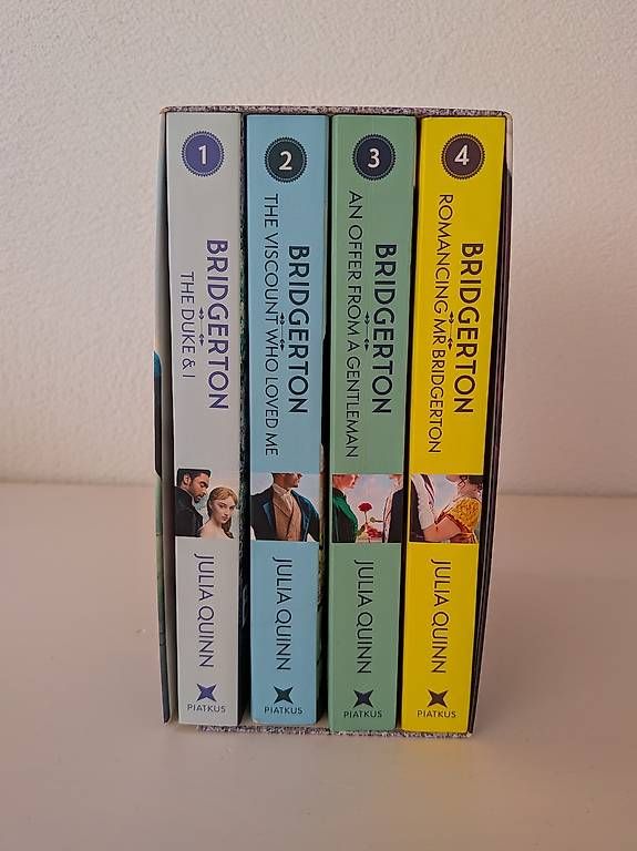 Libri: Bridgerton Bücher 1-4 – Nuovo (secondo la descrizione) da Domat/Ems venduto da Carmensita24