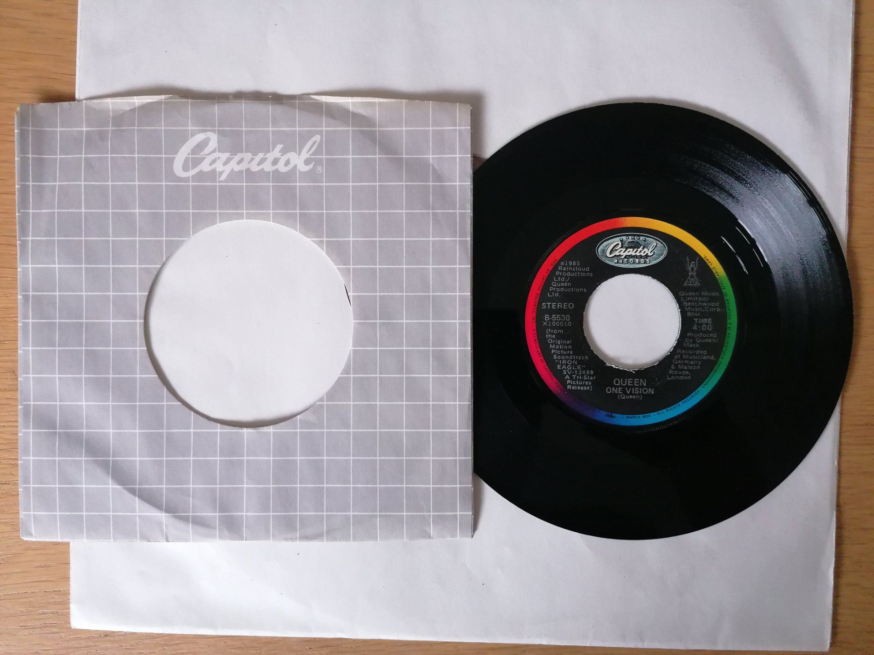 Schallplatten: Queen --  One Vision / Blurred Vision 7 Zoll – Gebraucht aus Beinwil am See von Funkthesizer
