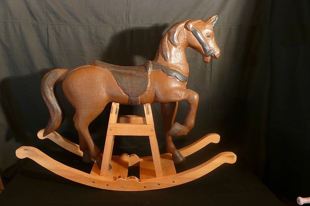 Sonstige Gartenschaukeln: Antikes Schaukelpferd aus Holz – Gebraucht aus Flaach von Monisoldshop 1