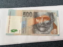 Billet 500 Korun / Couronnes Slovaquie (SKK) - Année 2000