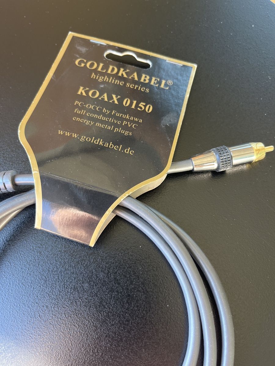 Profigold Kabel: Koax-Kabel Gold Goldkabel 150cm – Neu und originalverpackt aus Oberwil b. Zug von DeineWunderkammer 3