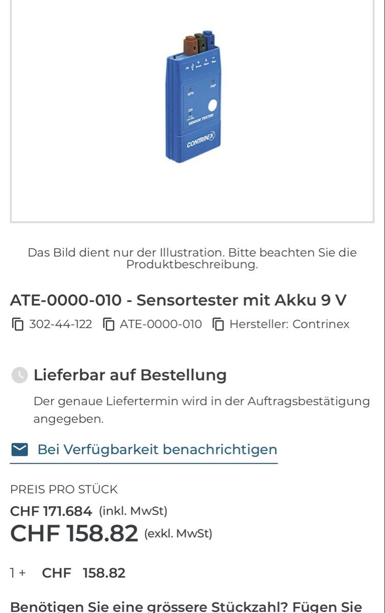 Mesurer: Sensorprüfer  – D'occasion à Alt St. Johann par nexus07 1