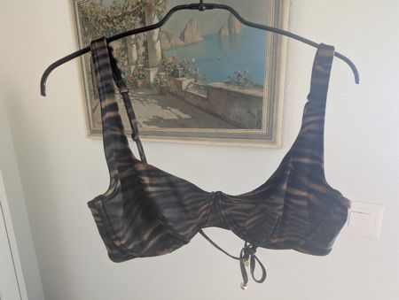 Calzedonia bikini animal print black brown two piece