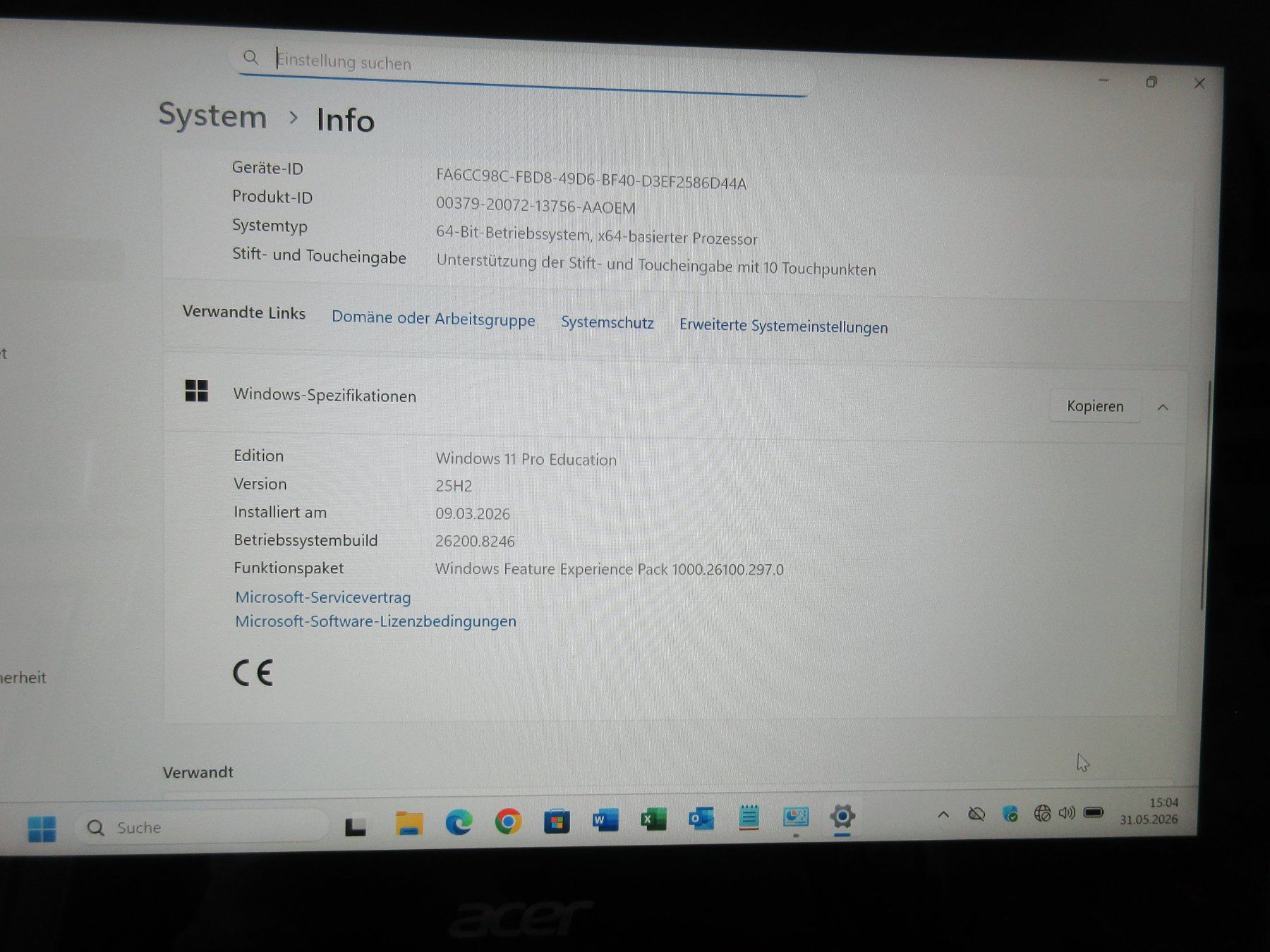 Acer Notebook: Acer mit Touchscreen Win 11 Pro und Office2024  11,6" – Usato da Daellikon venduto da Ebuffi 3