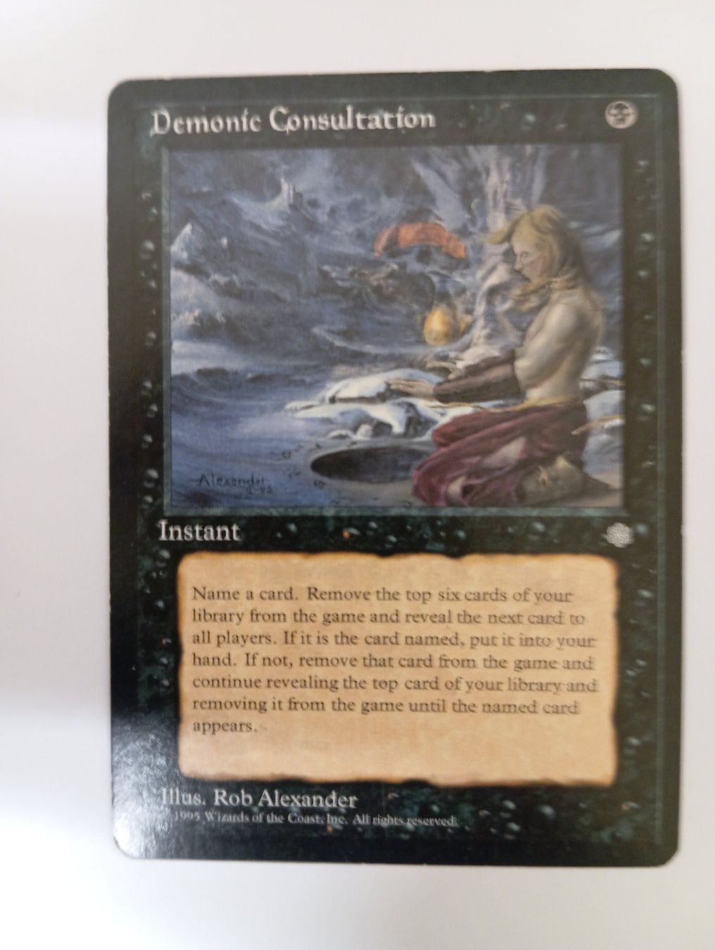 Magic The Gathering Carte collezionabili: MTG Single: Demonic Consultation EX EN – Usato da Biel/Bienne venduto da Wolfsrudel999