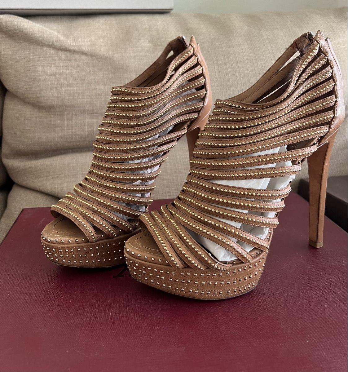 Dior Scarpe da donna: Dior studded leather caged platform heels size 38 – Nuovo (secondo la descrizione) da Corsier GE venduto da Karol_save_planet 1