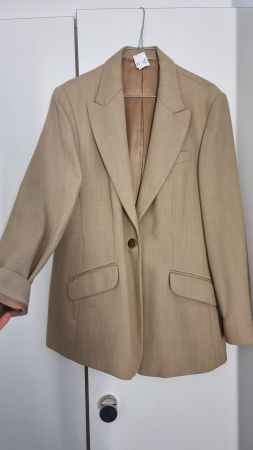 Vintage Blazer, massgeschneidert, beige, fast wie neu,Gr. 40