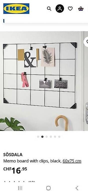 Ikea Lavagne: Memo board Sösdala IKEA – Usato da Bern venduto da tan_2rrh 4