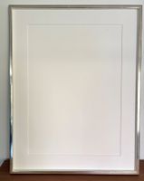 Holz-Bilderrahmen, Blattsilber, Passepartout - 70 x 90.5 cm