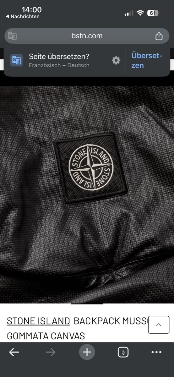 Zaini: Stone island rucksack – Nuovo (secondo la descrizione) da Zürich venduto da JMima 2