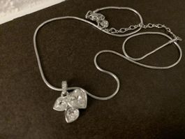 Swarovski Halskette mit Herzanhänger, Top Zustand!