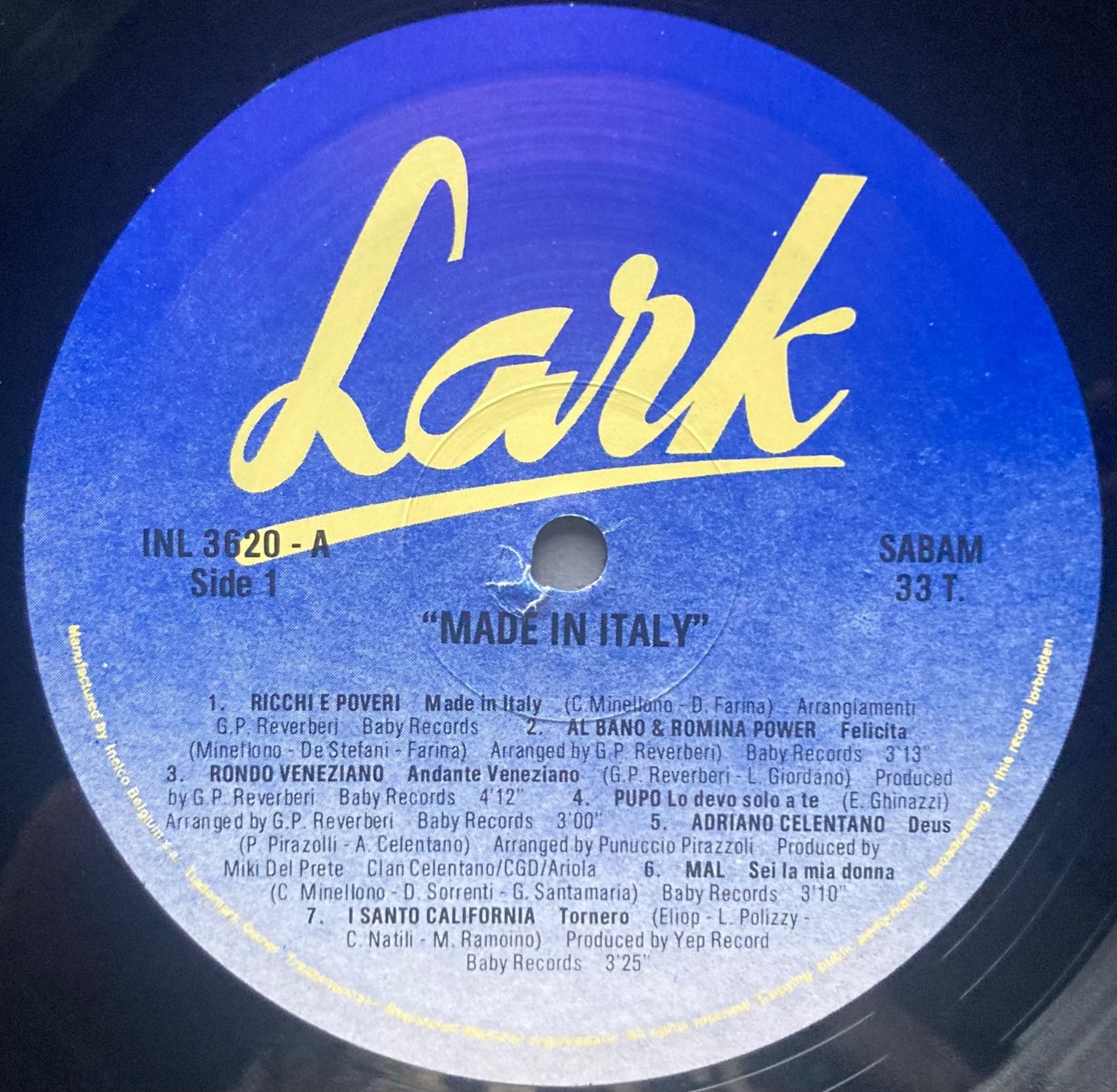 Dischi in vinile: DIVERS ARTISTES - MADE IN ITALY – Usato da Poliez-Pittet venduto da Newtown-Records 2