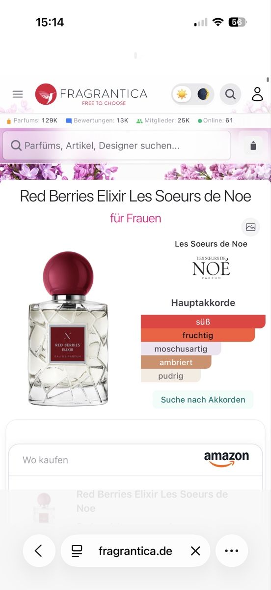 Profumi & Eau de Toilette: Les Soeurs de Noe - Red Berries Elixir, 2 ml – Usato da Sursee venduto da nri_g5z8 1