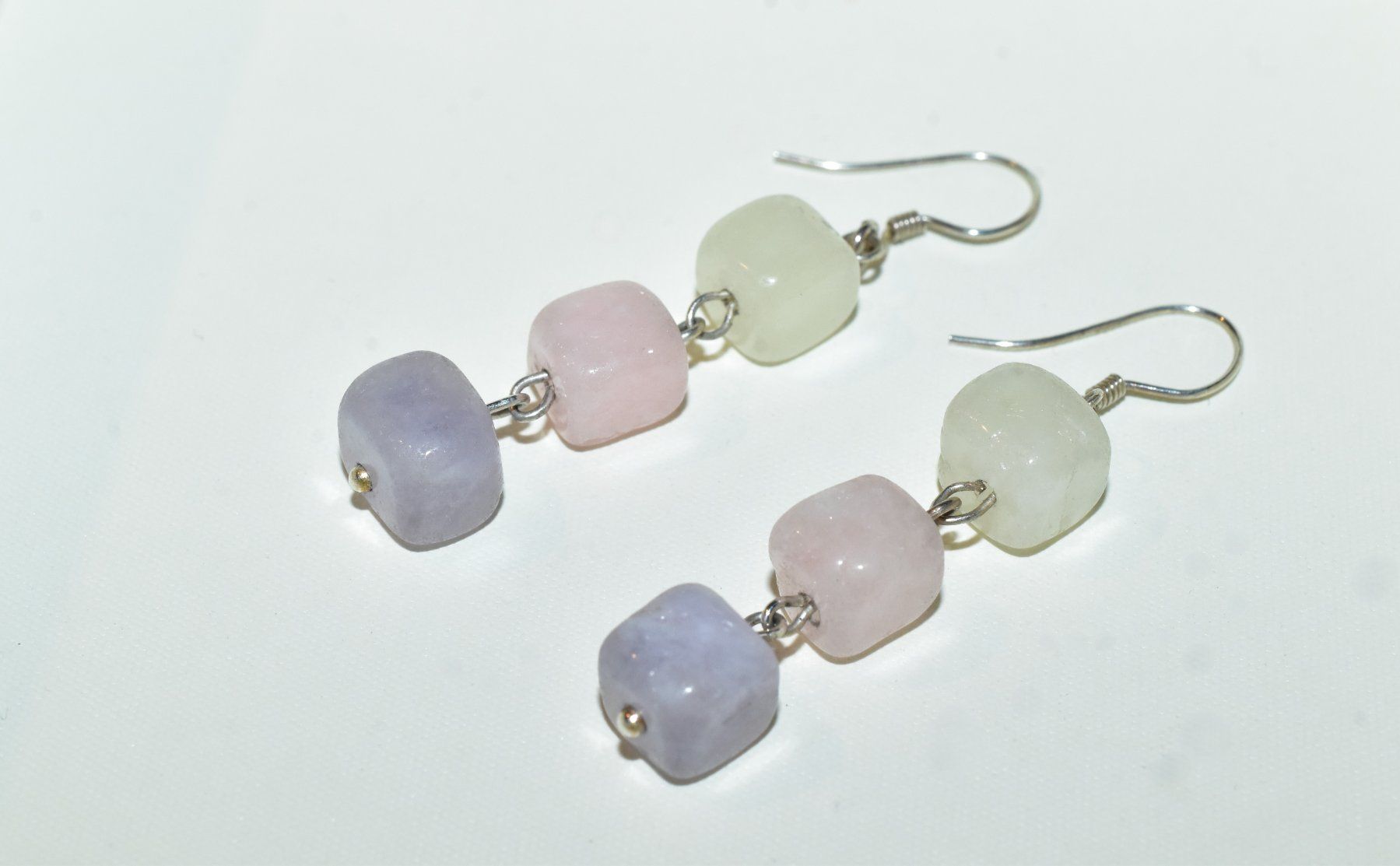 Orecchini pendenti & Orecchini a lobo: Silber Ohrhänger mit Quarz - Pastellfarben – Nuovo e nell'imballaggio originale da Laufen venduto da flowerfan 1