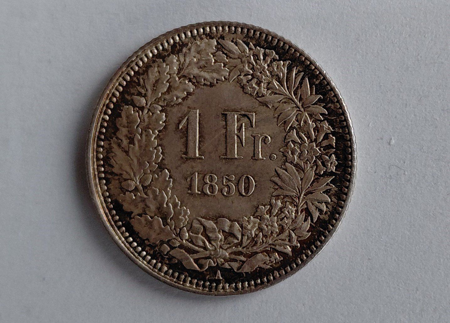 Tutti le monete: 1 Schweizer Franken 1850 top – Usato da Luzern venduto da smailey 2