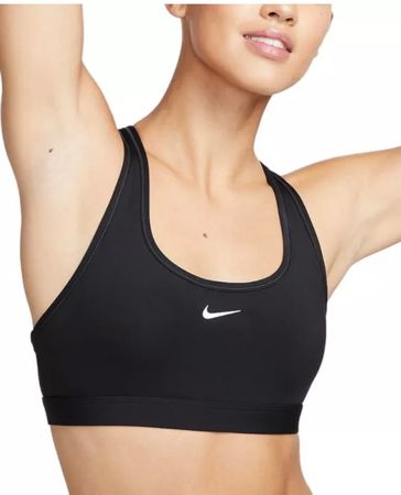 Nike Sport BH Swoosh light noir t. S       NEU!