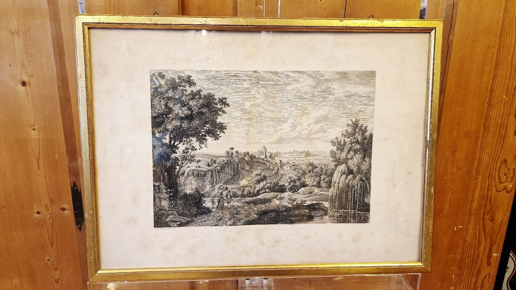 Gravures: Antike Stich 1792, gerahmt – D'occasion à BERN par Intarsia 1