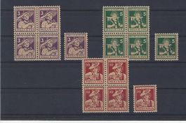 Pro Juventute 1916 (4-5-6) **
