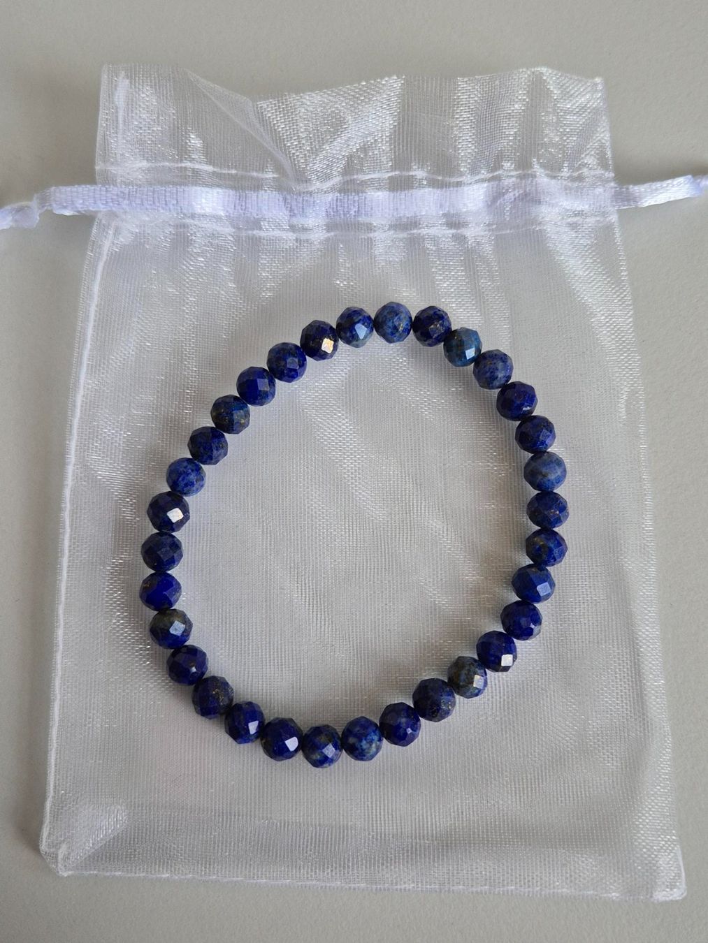 Bracciali & Braccialetti: Lapislazuli facettiert Armband 6mm – Nuovo e nell'imballaggio originale da Rüti ZH venduto da pep_l9zp