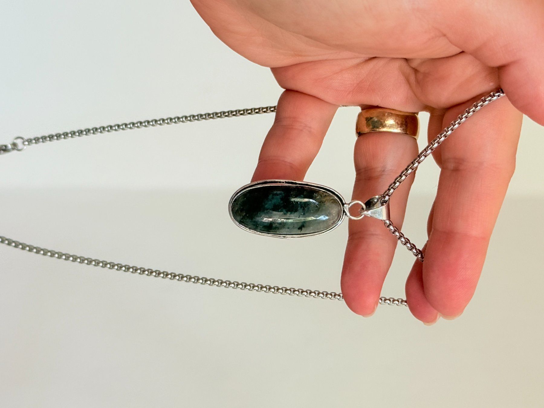 Catenine: Labradorite necklace – Nuovo e nell'imballaggio originale da Genève venduto da AGBERG 8