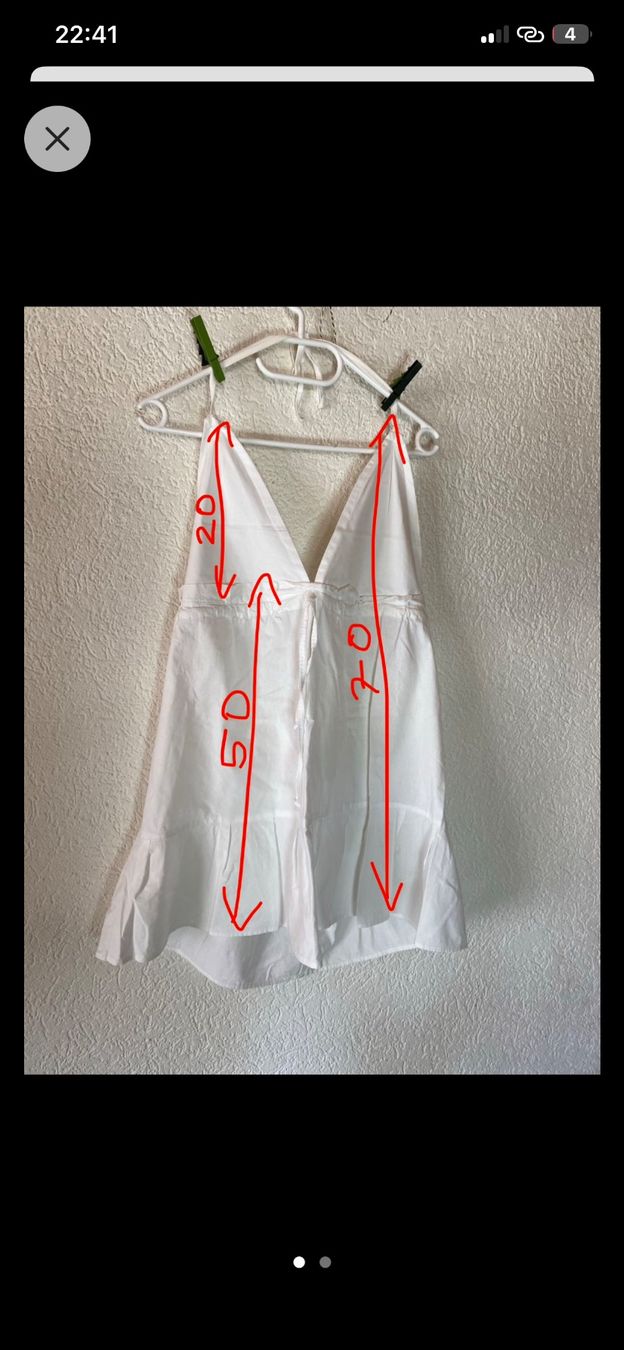 Vestiti: 100% Baumwollkleid Rückenfrei – Usato da Emmen venduto da Linda-Bachmann 2