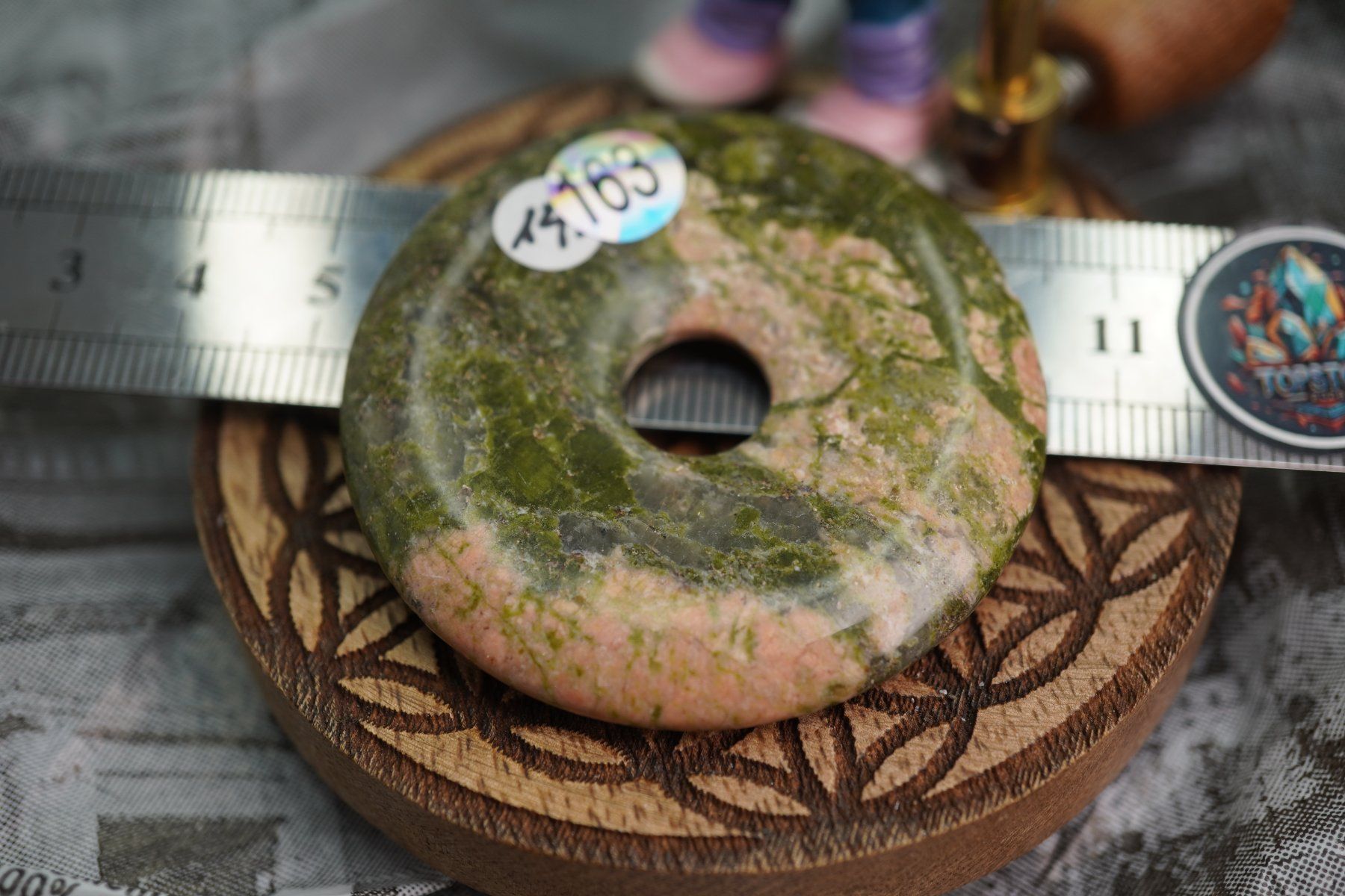 Mineralien & Heilsteine: Unakit    Pi  Scheibe  ca50mm    ab  1.-     Räumung – Neu und originalverpackt aus Eschenbach SG von topstone 1