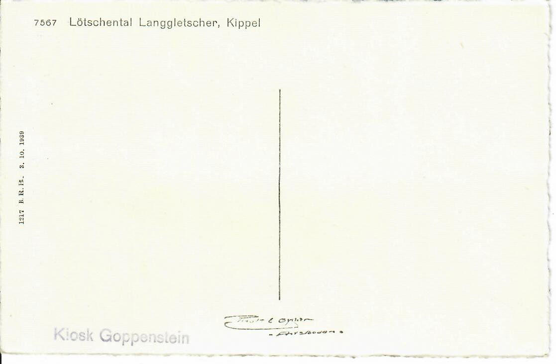 Ansichtskarten: Lötschental – Gebraucht aus Hochdorf von Ziegel-16 1