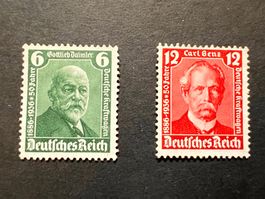 Deutsches Reich 1936 Mi. 604/05 mit Falz  * (2133)