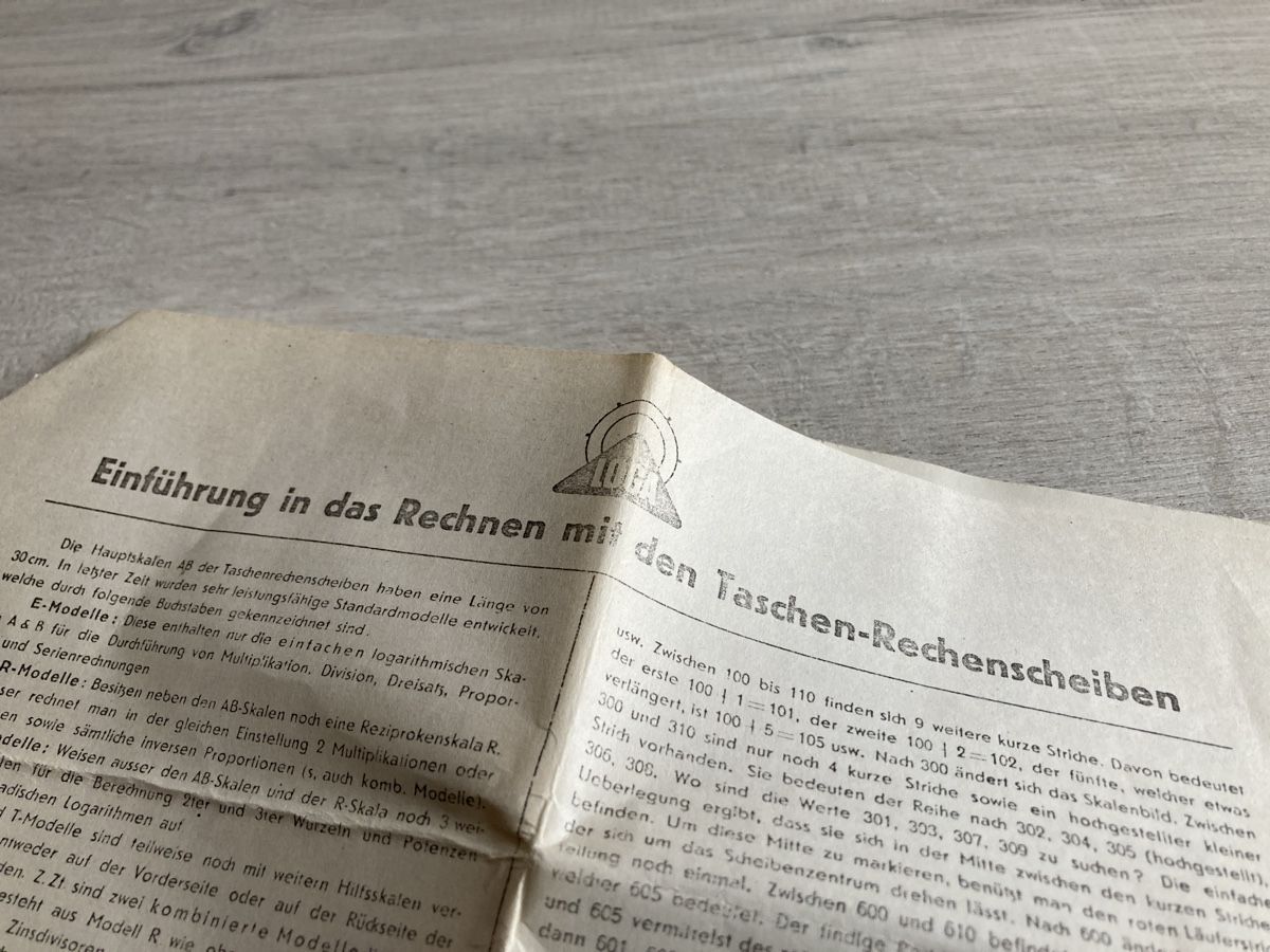 Calcolatrici tascabili: Vintage Rechenscheibe der Marke LOGA – Usato da Winterthur venduto da dut_v9gs 3