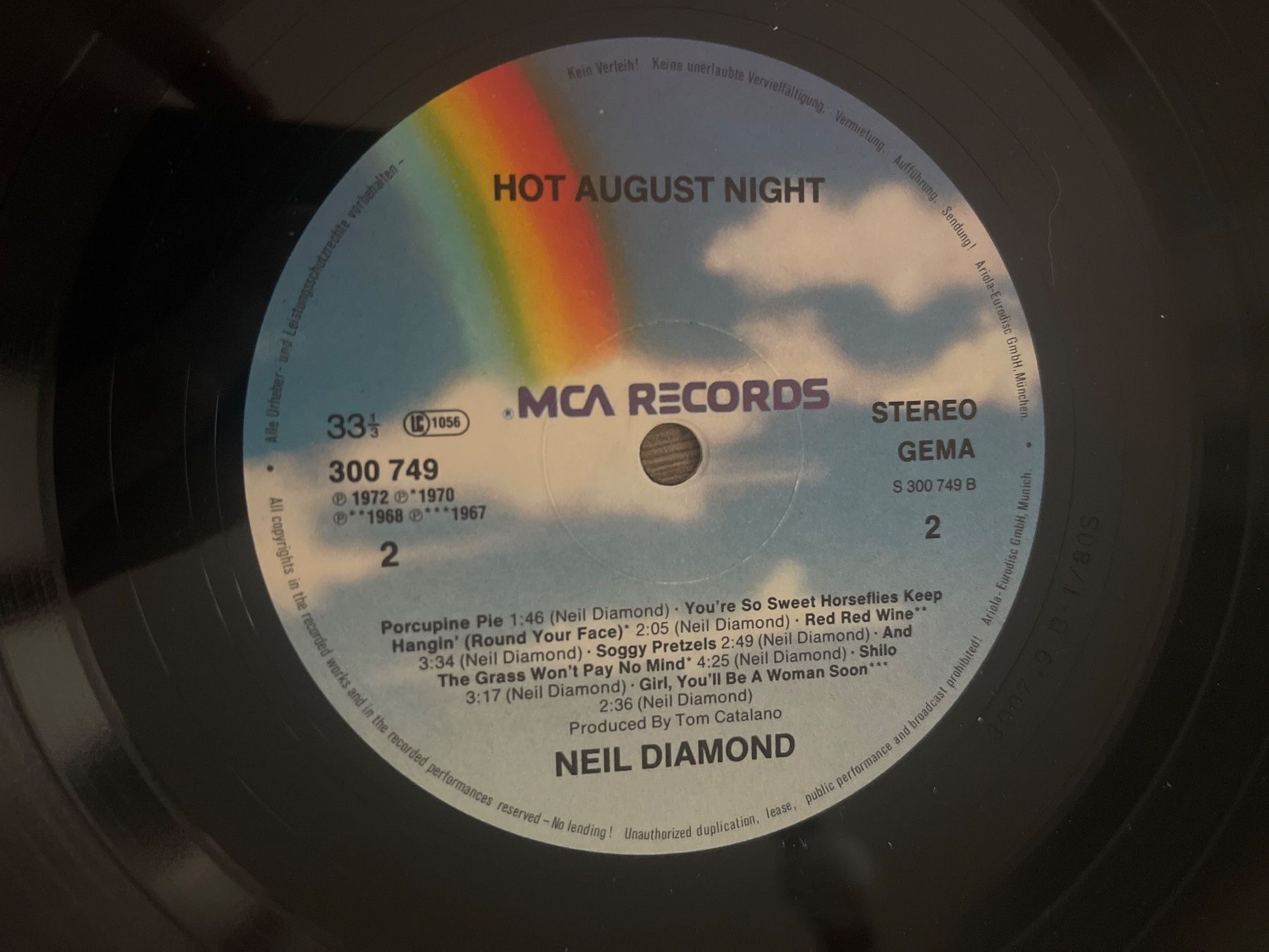 Schallplatten: A863/Neil Diamond Hot August Night – Gebraucht aus Frutigen von Philippe_jsp 2