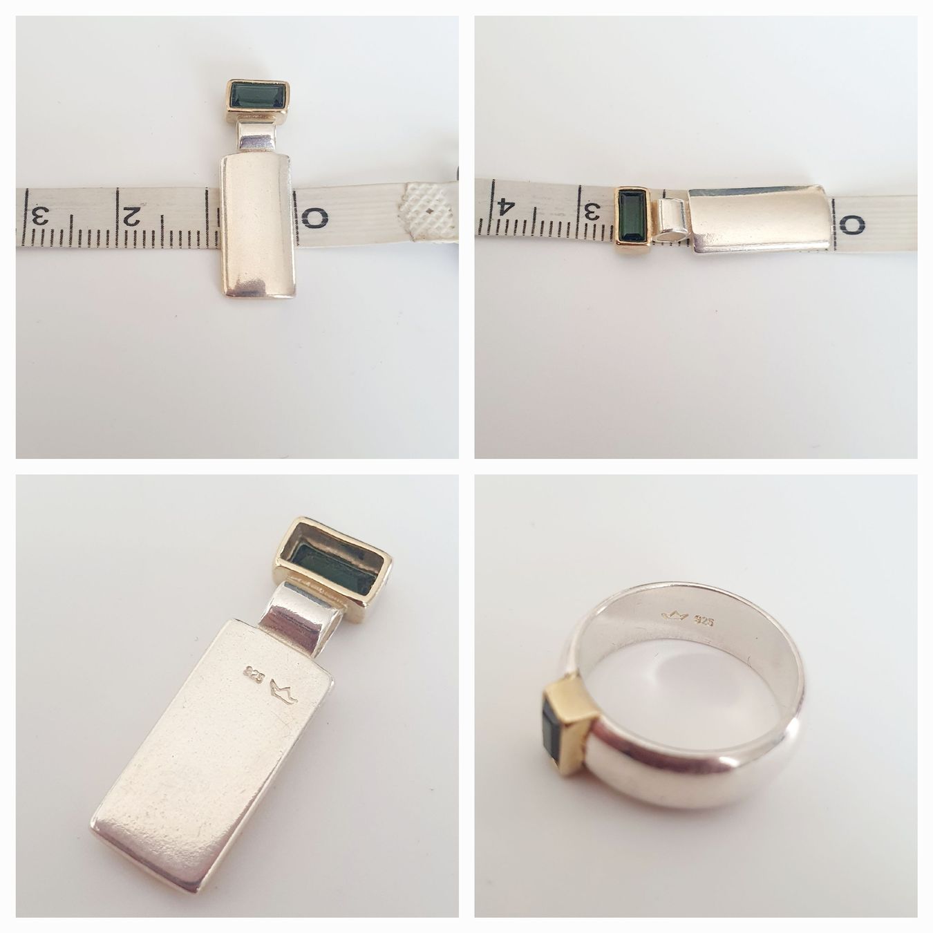 Anelli: Schmuck Set Ring & Anhänger 825 Silber gr 17 mm – Usato da Kreuzlingen venduto da Wunderkiste123 9
