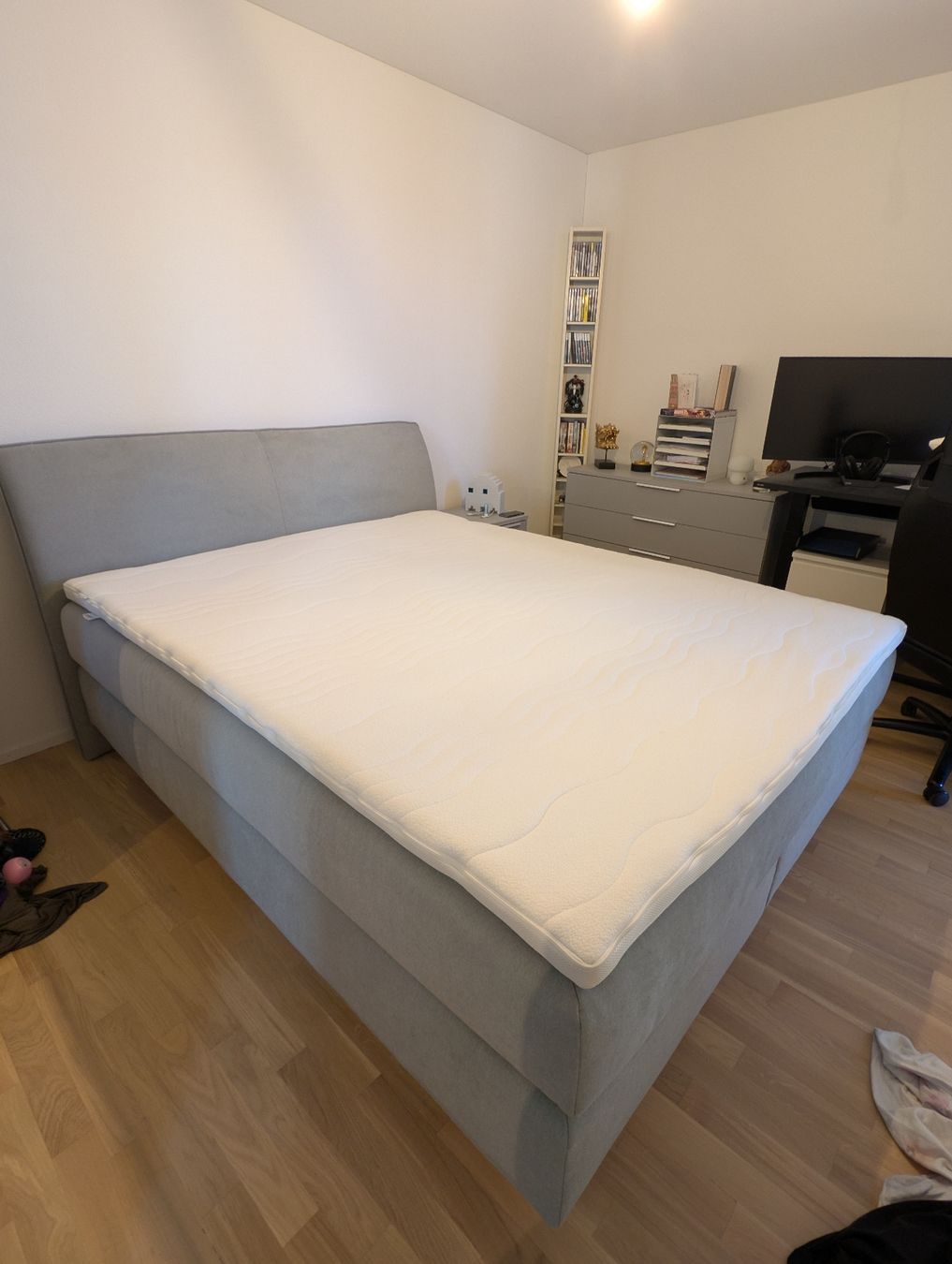 Letti: Boxspringbett 160x200 Grau – Usato da Therwil venduto da jef_2ffl