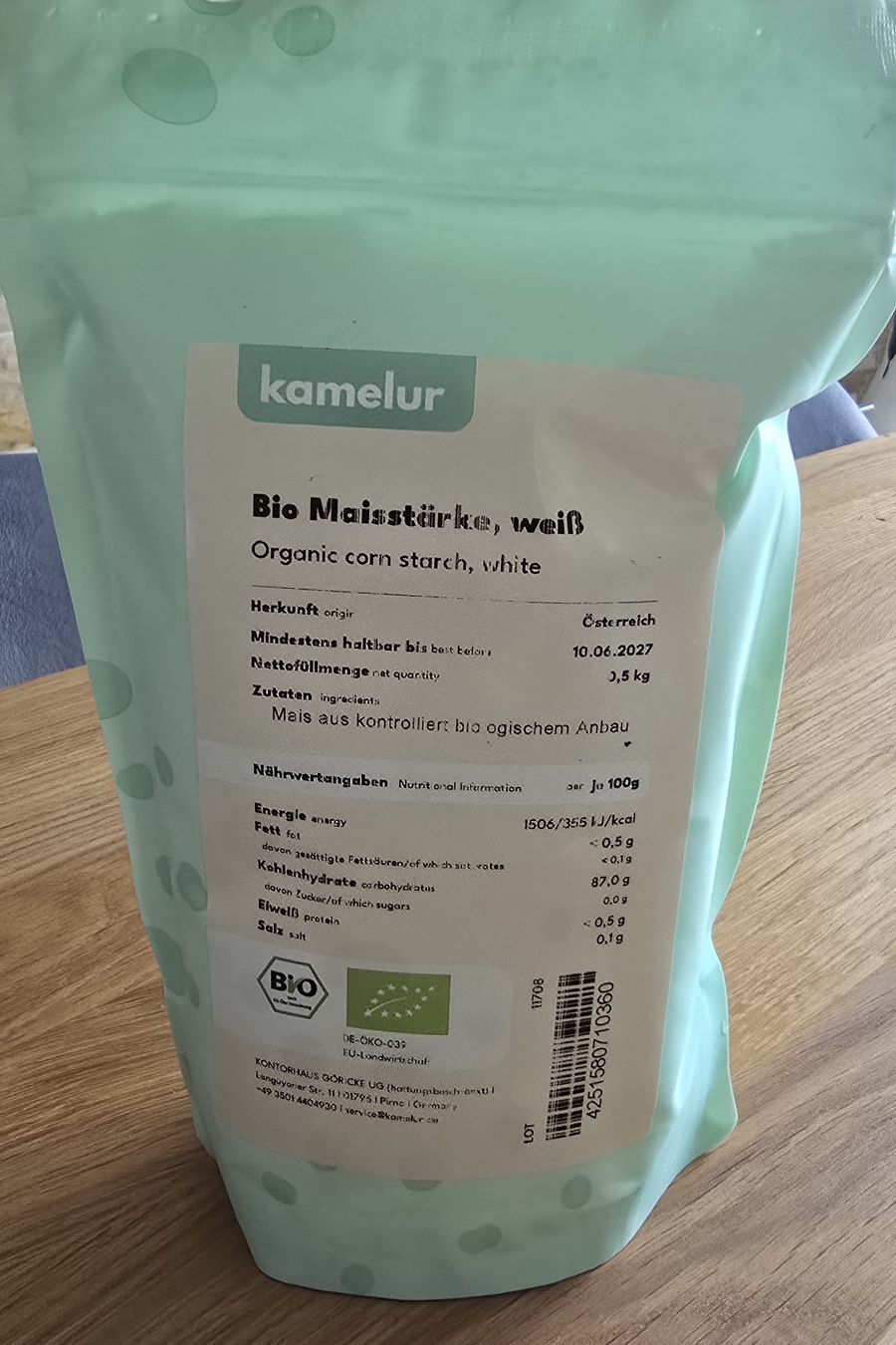 Lebensmittel & Spezialitäten: Bio Maisstärke 500g – Neu und originalverpackt aus HORN von Beat2fast4you