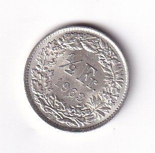 Tutti le monete: 50 Rappen 1963 -silber (EE) – Usato da Lausen venduto da Mondeo10628