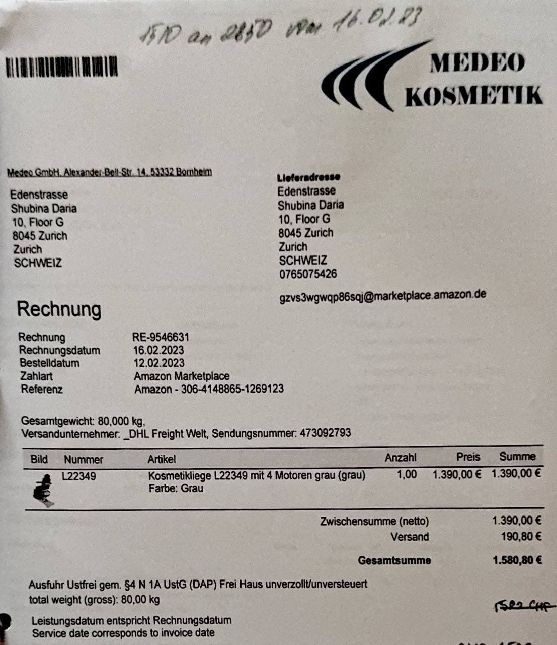 Kosmetik-& Massageliegen: Pedicure Massage Sessel – Gebraucht aus Au ZH von spi_r6rp 3