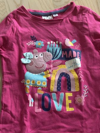 Peppa Pig Shirt Gr. 4A, Made with Love, Top Zustand!