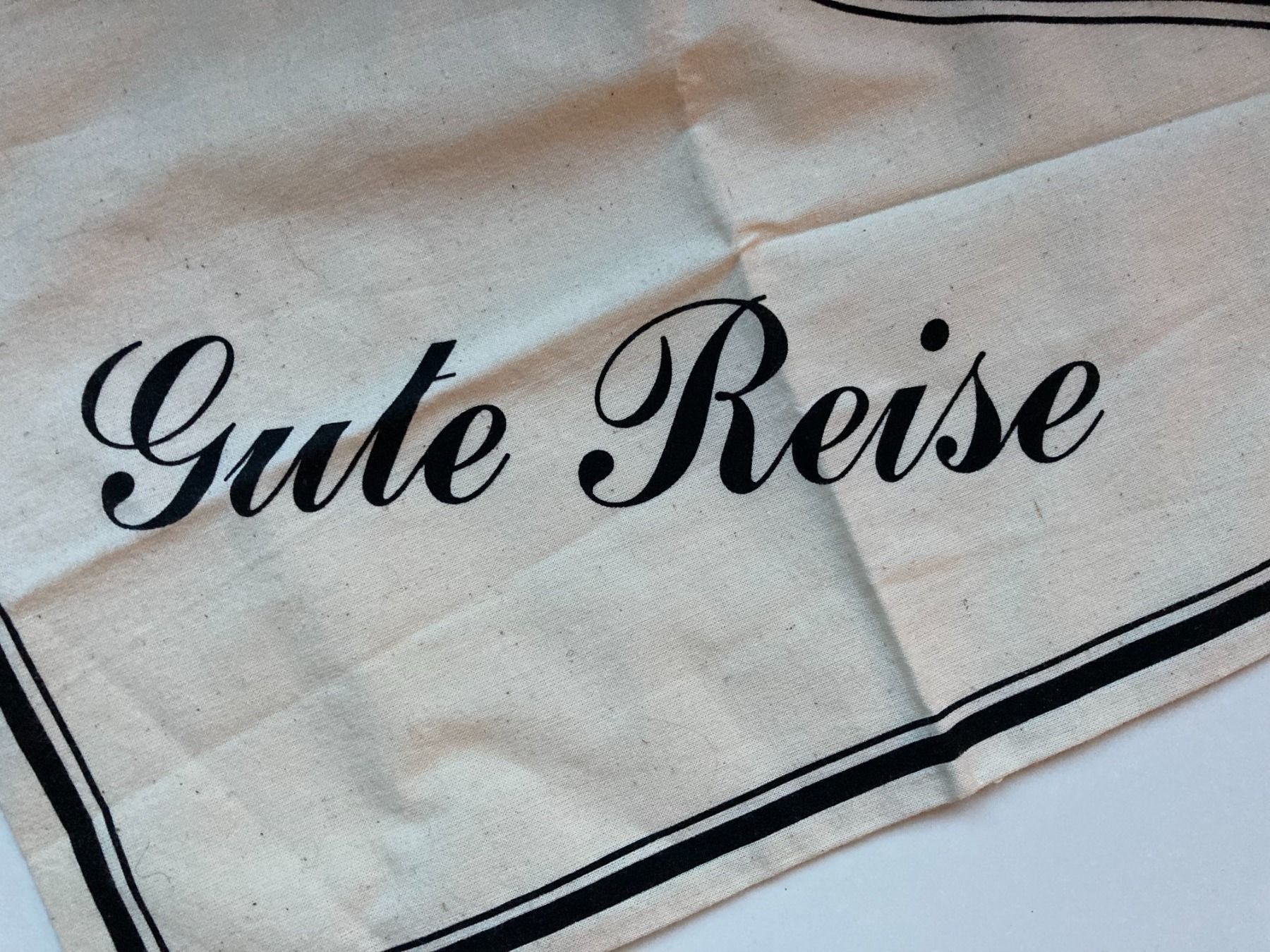 Borse: Schuhtasche "gute Reise" in beige – Nuovo (secondo la descrizione) da Buttisholz venduto da Bellabusi 1