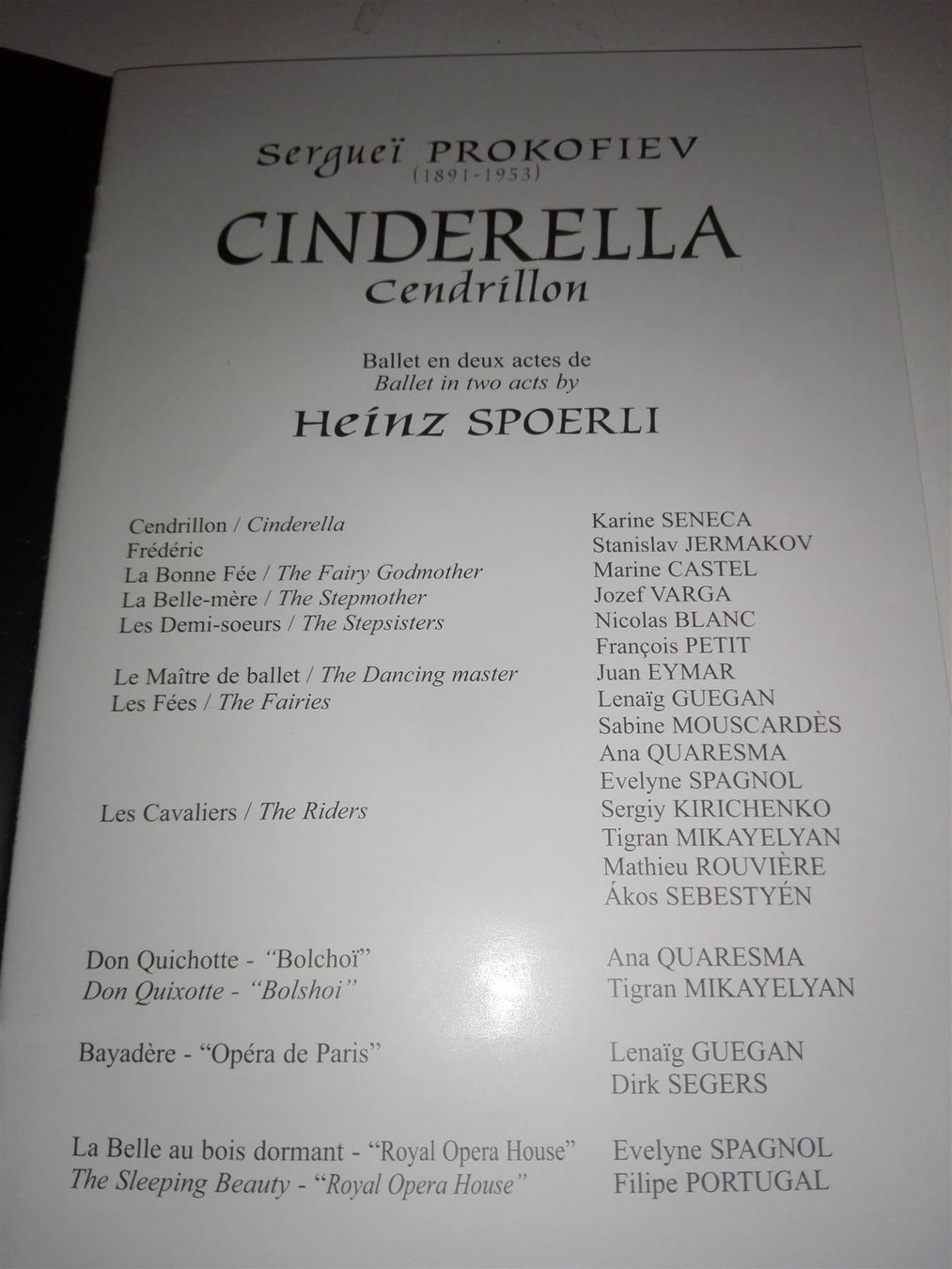 Tutti i DVDs: Cinderella  (Prokofiev) – Usato da St. Gallen venduto da elk2021 3