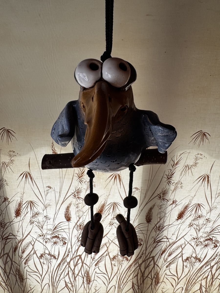 Figuren: Vogelfigur aus bemaltem Keramik-/Tonmaterial – Gebraucht aus Widnau von sar_h98t 4