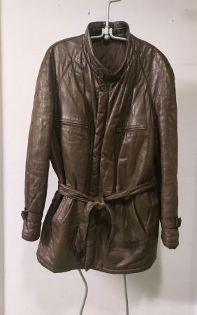 Herren Lederjacke braun Gr. 52 Vintage 80er Jahre