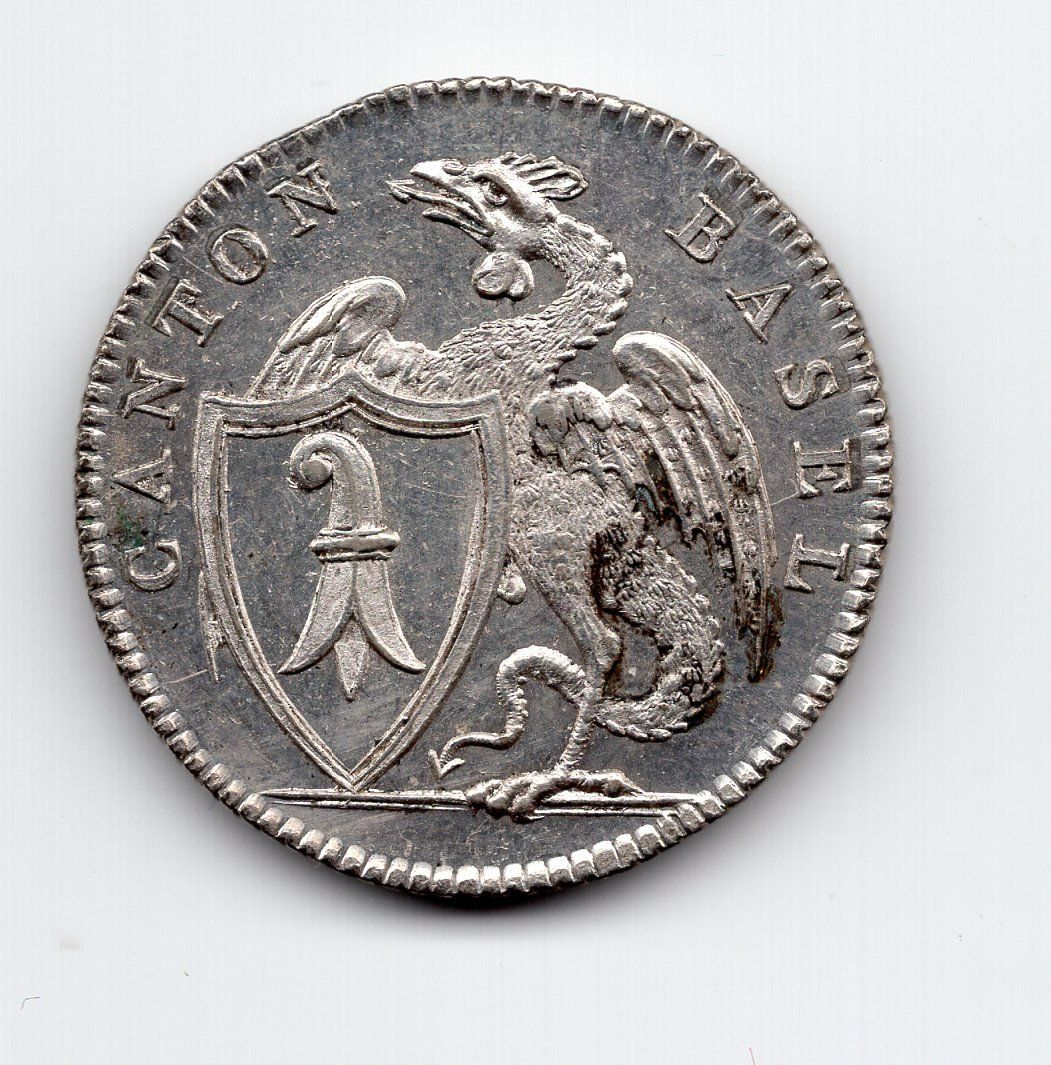 Tutti le monete: (346) Basel, 5 Batz 1809, top stgl – Usato da Rüthi (Rheintal) venduto da erdnuessli1 1